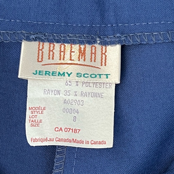 VINTAGE Louben High Waisted Pleated Shorts - Picture 3 of 3